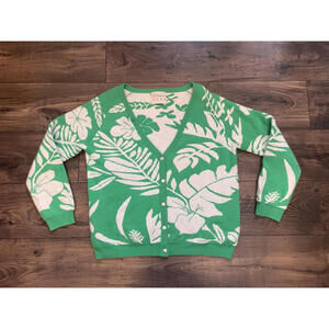 Jumper 1234 Hawaiian Floral Cashmere Cardigan size 1 (small-medium)